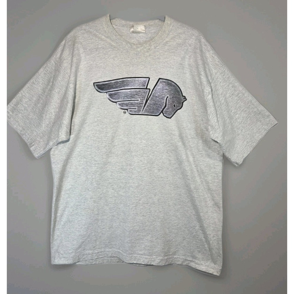 Vintage Buell American Motorcycles T-Shirt Mens Large Gray Pegasus Logo Biker